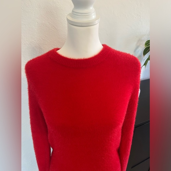 NWOT - Fuzzy Red Sweater - Small Tall - Picture 3 of 9
